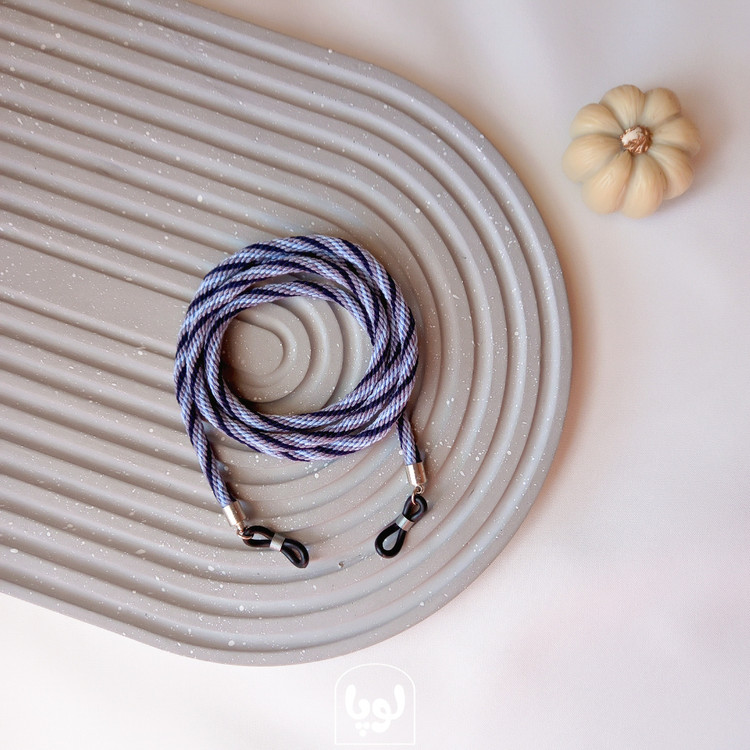 بندعینک دستبافت رنگ طوسی