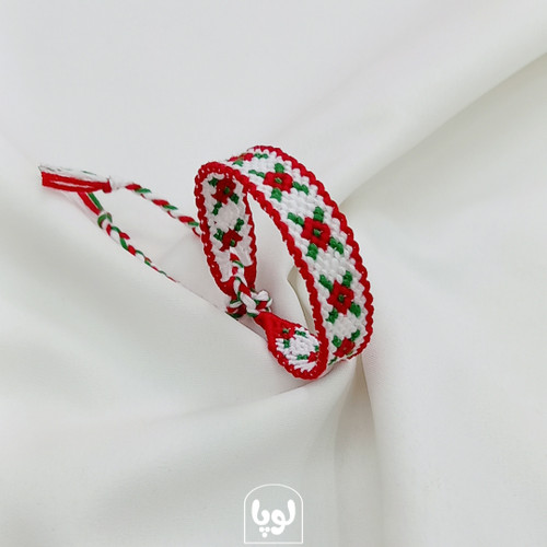 دستبند دوستی دخترانه طرح گل رز