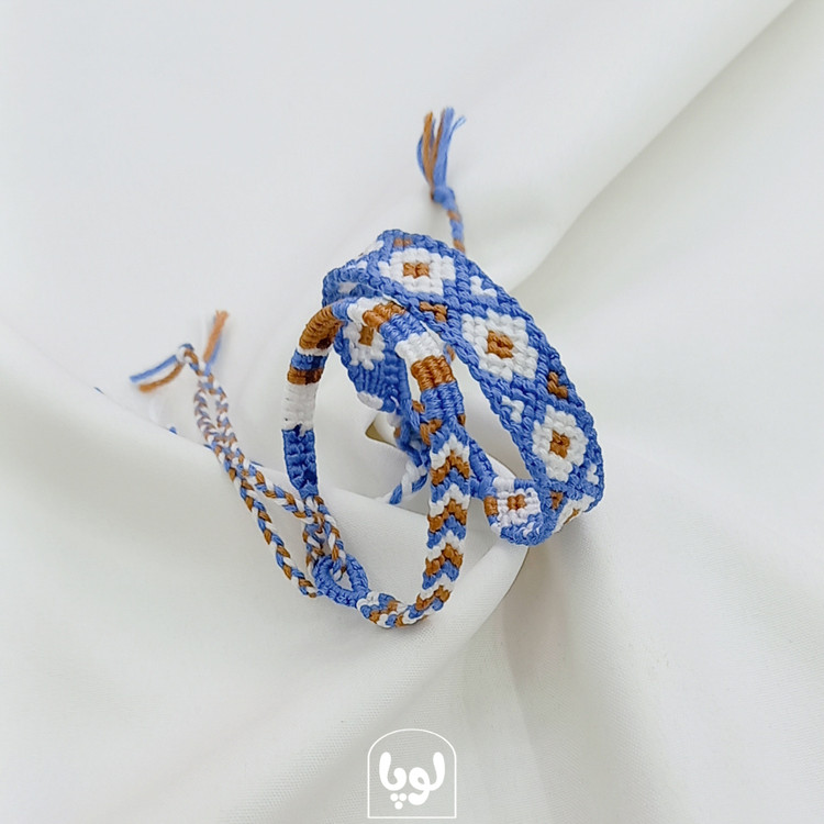 دستبند دستبافت گل