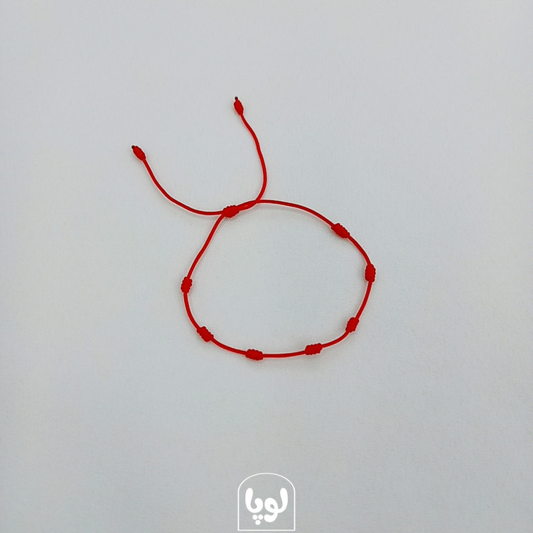 دستبند هفت گره یا red string رنگ قرمز