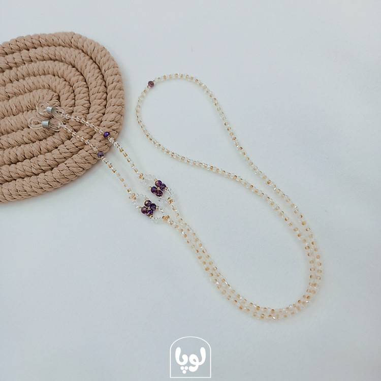 بند عینک دخترانه کریستال دستساز