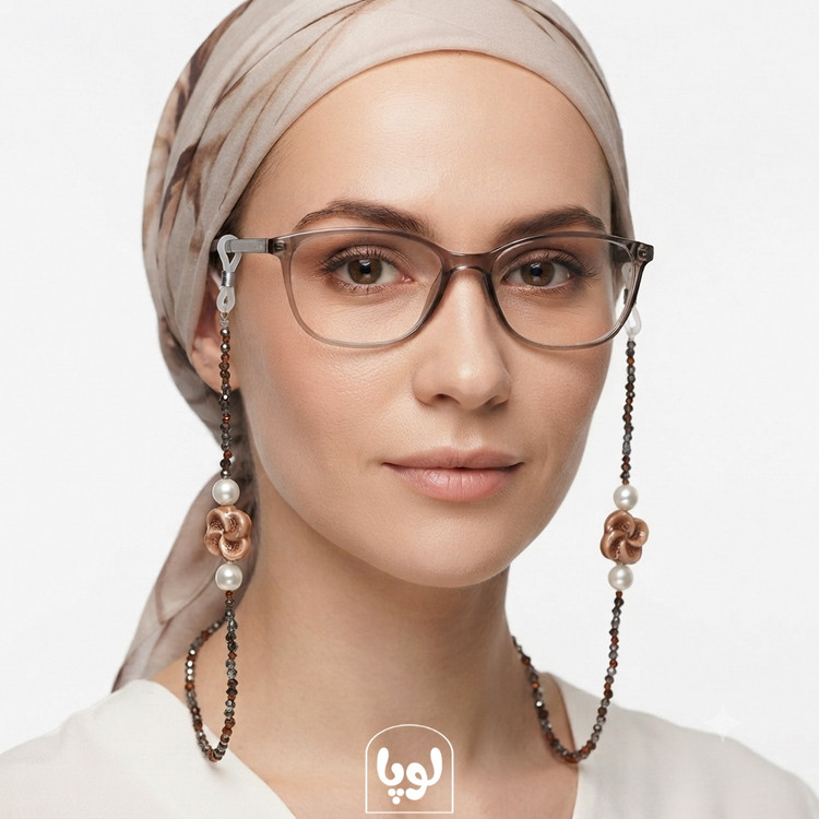 بند عینک کریستال زنانه دستساز