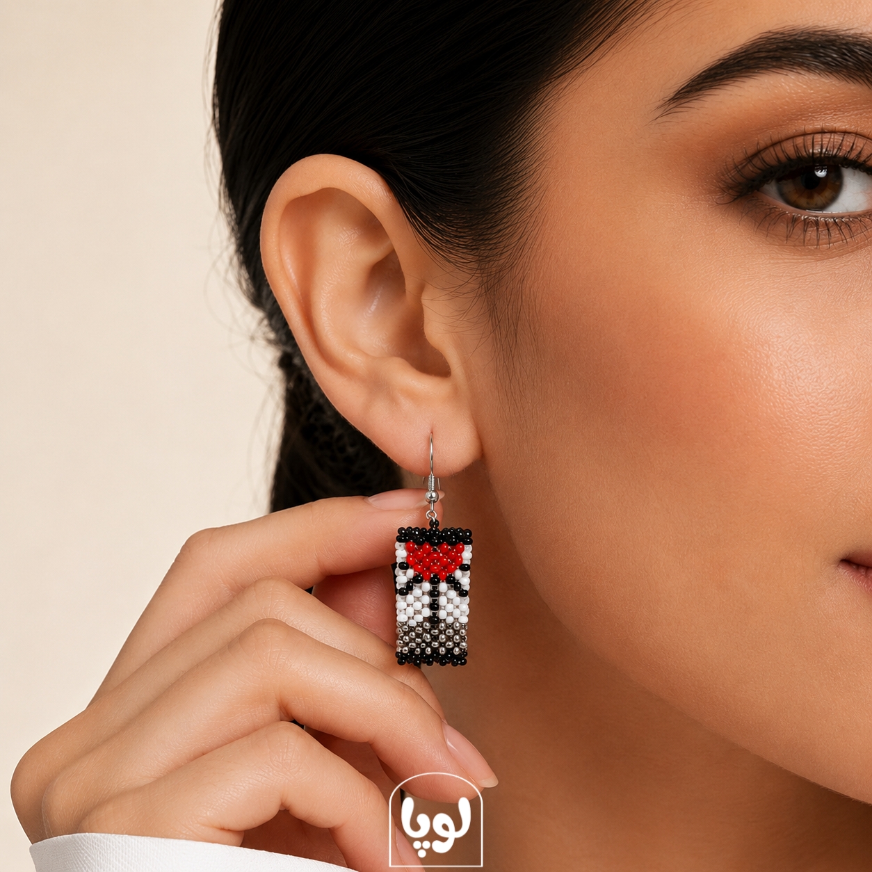گوشواره منجوق بافی هانافودا تانجیرو