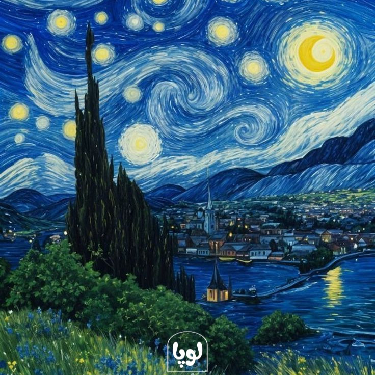 آویز سرکلیدی شب پرستاره ونگوگ